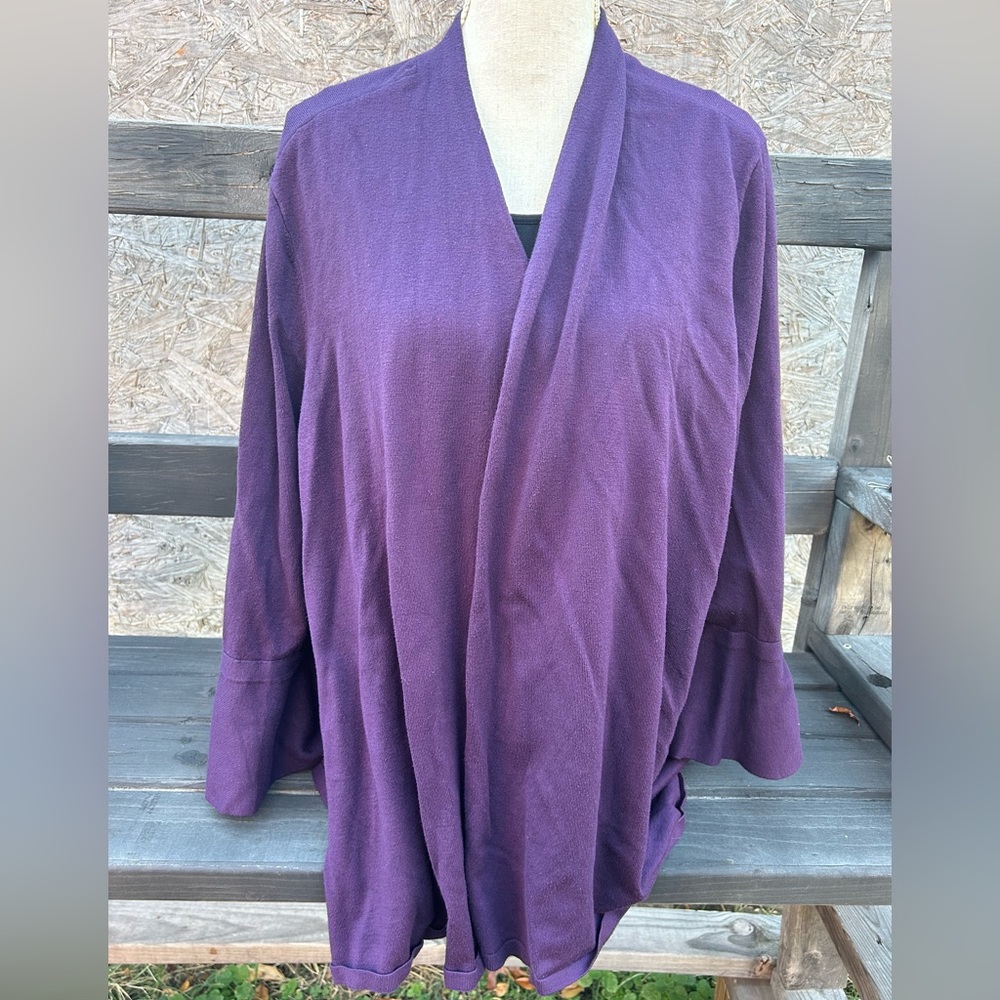 Alfani Cardigan Purple WMNS 2X